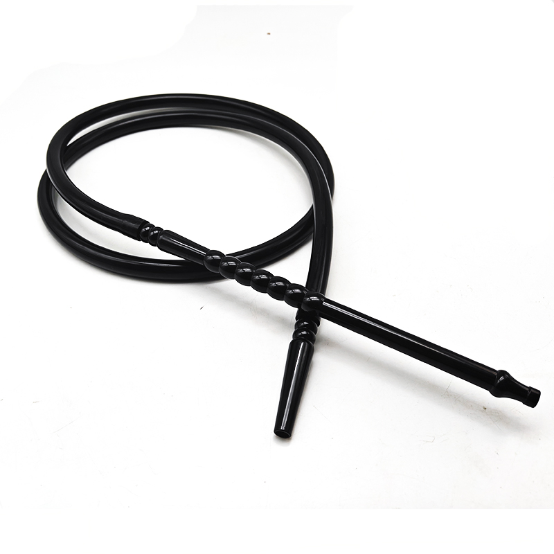 Factory Direct Sale 1.5m Plastic Handle Silicone Hose Shisha Hookah Pipe