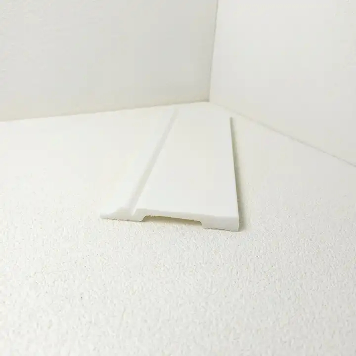 10cm PS Skirting Unique New Material with Transparent White Interior Waterproof Baseboard Flooring Accessories