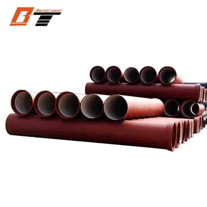 Factory Price Ios2531 En545 En598 En877 Push on Joint Zinc Coated Ductile Iron Pipes C25 C30 C40 and K9 K7 DN80mm-DN2000mm Bitumen Coated Cast Iron Pipe