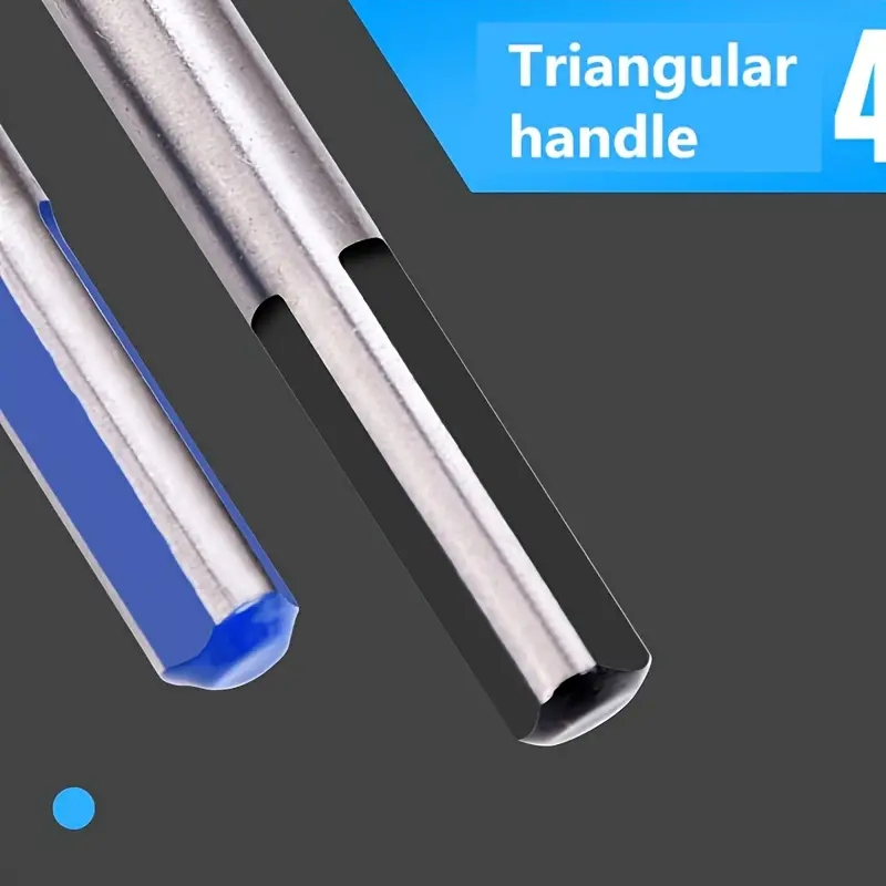 Hexagonal Handle Triangle Multi-Function Auger, Suitable for Ceramic Glass Wall Wood Openings
