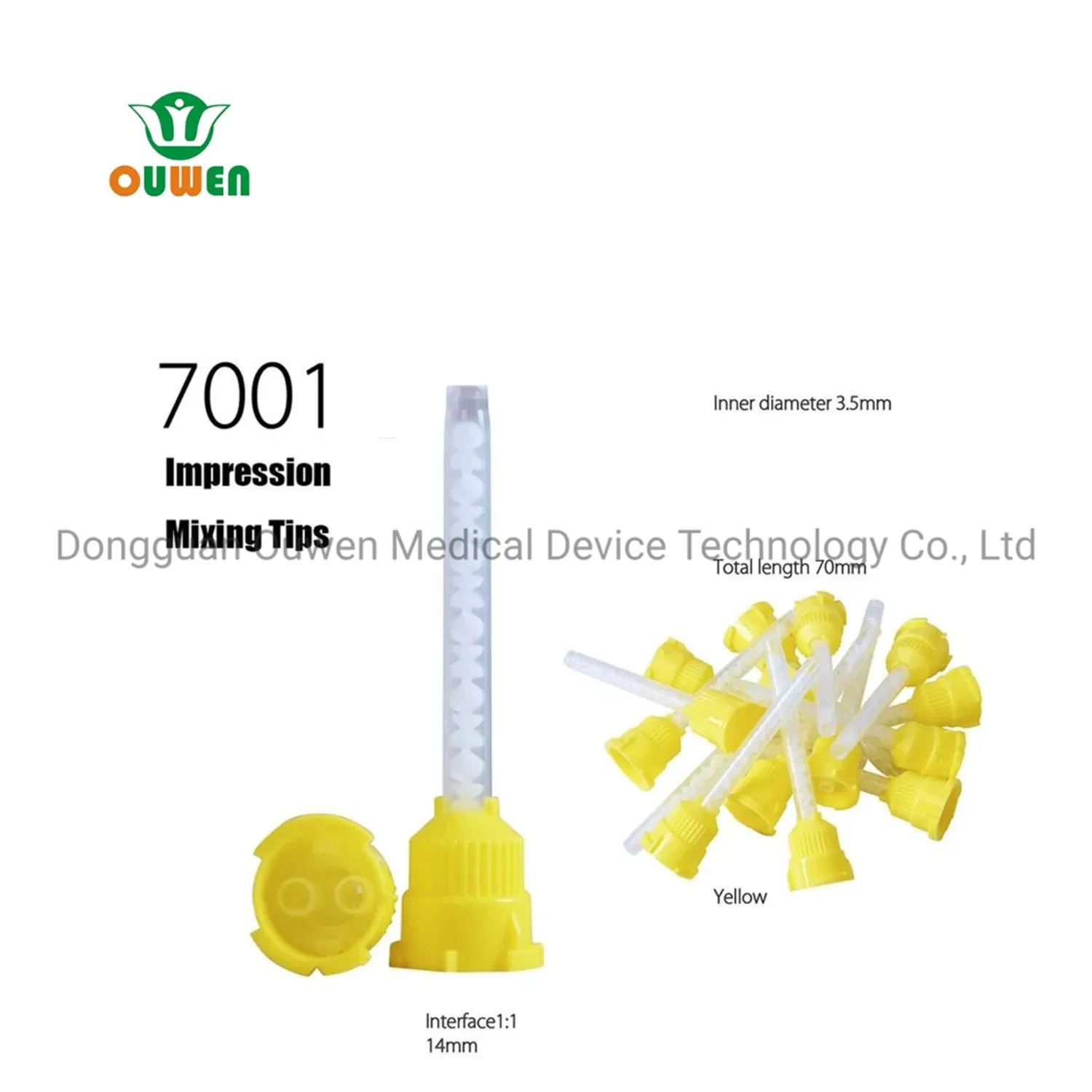 Impression Materials Lab Denture Laboratory Disposable Silicone Dental Mixing Tips