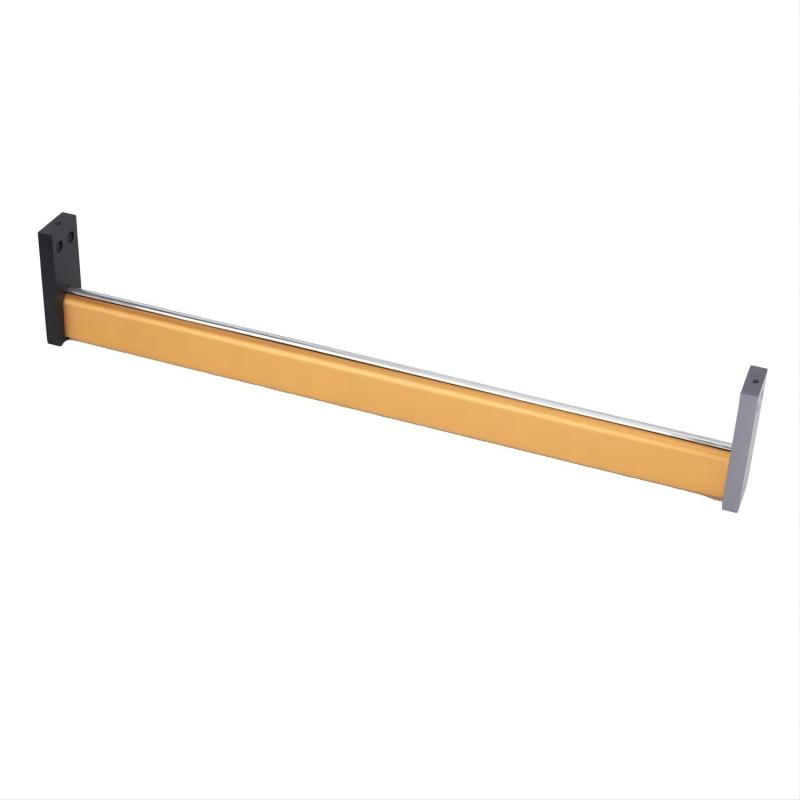 Bracket Straight Hold for Pipe Hanging Pipe Holder Square Tube Modern Golden Hanging Display Rail Racks