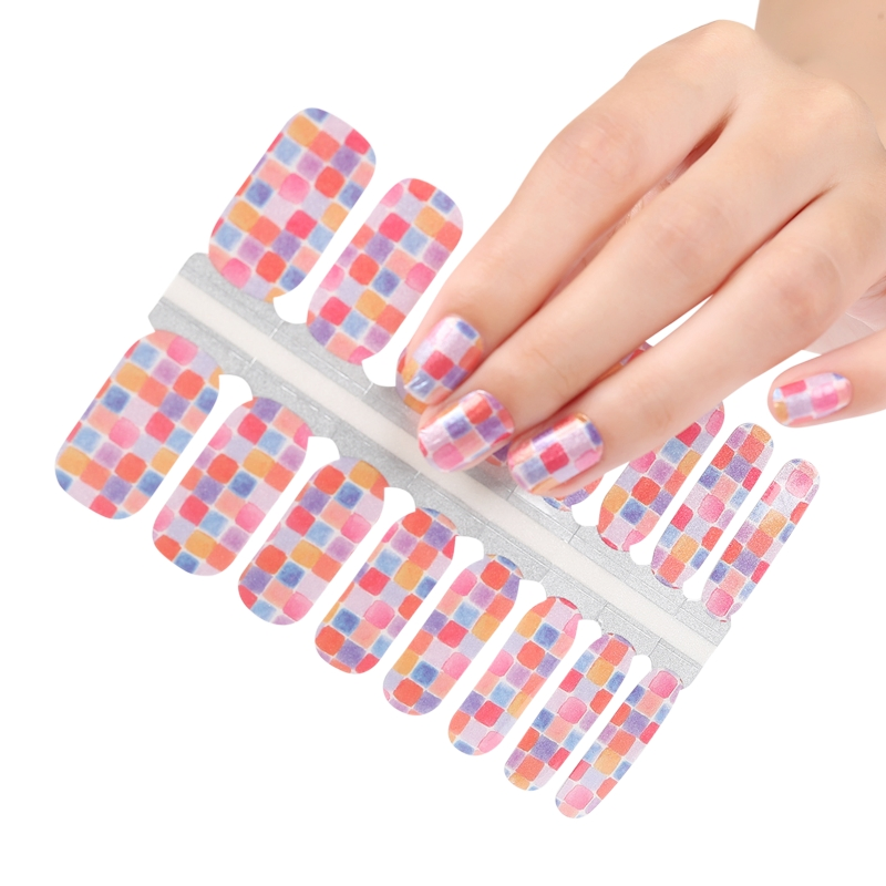 Wholesale Flower Serious Gel Nail Sticker for Nail Wraps