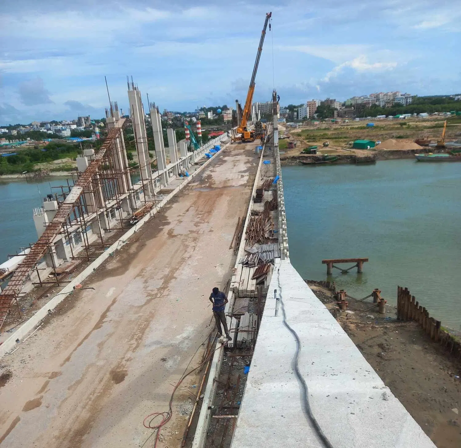 45mm Post Tension Prestressed Galvanized Steel Corrugated Pipe for Concrete Bridge