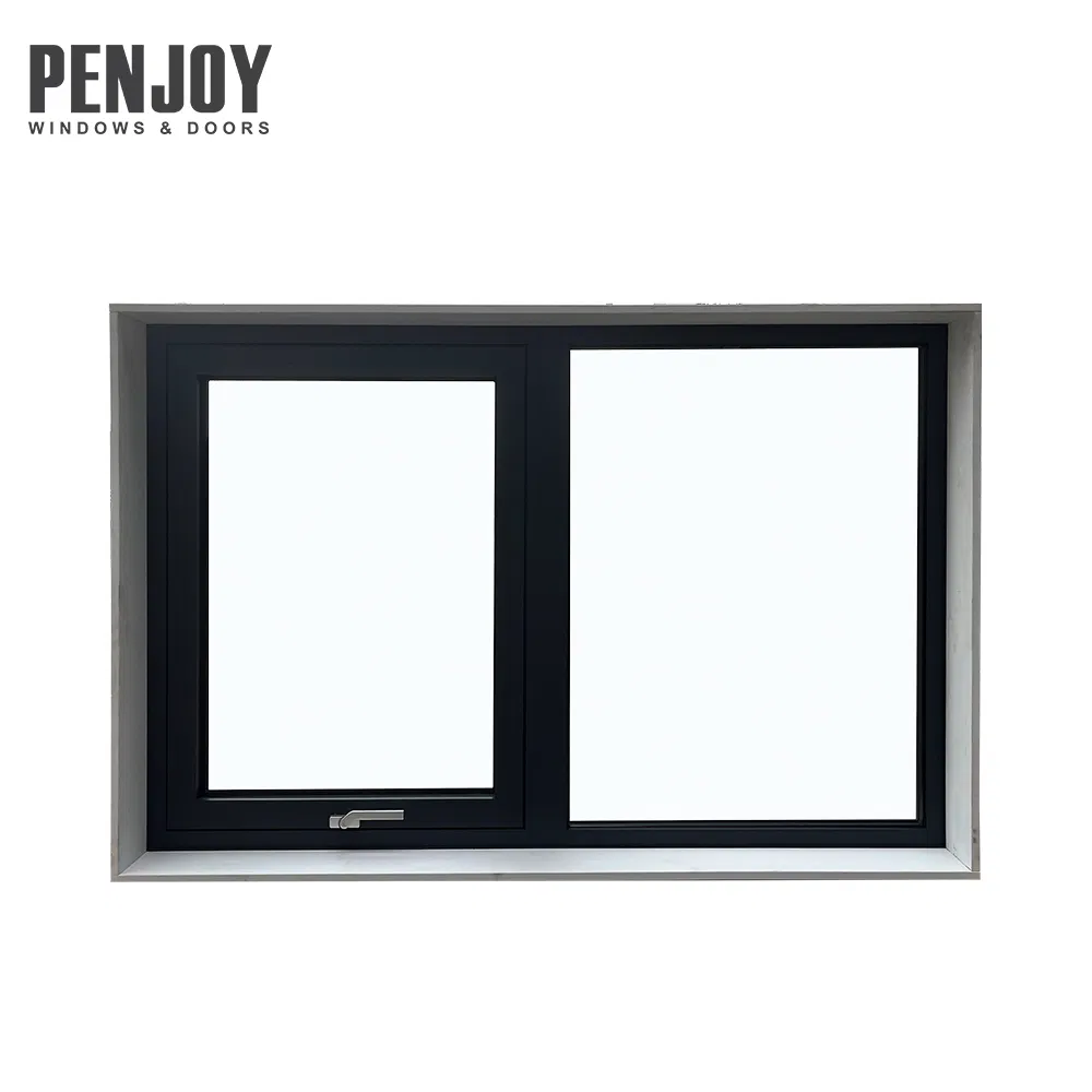 Penjoy Timber Reveal New Zealand System Aluminum Triple Glaze Outward Opening Window