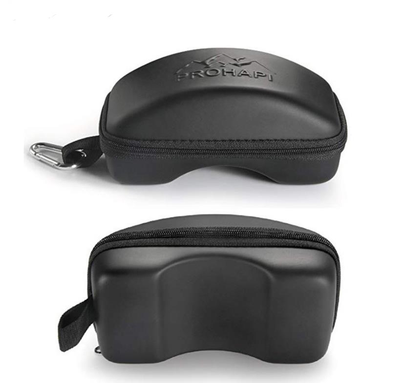 High Quality Sunglasses Hard EVA Ski Glasses Protector Goggle Case with Hook
