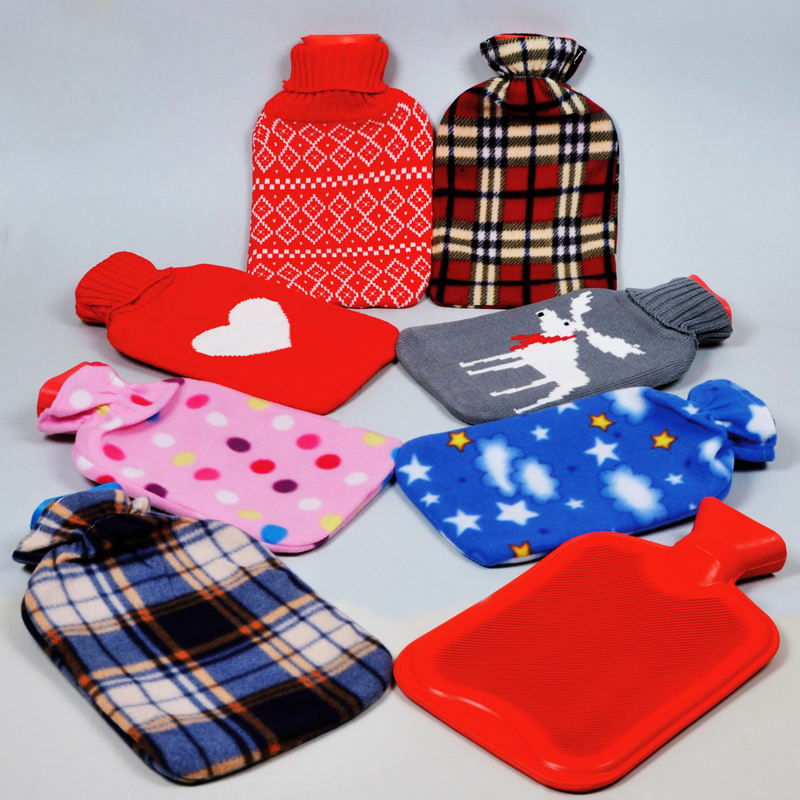 High Quality Keep Warmer Back Rubber Heat Pack Bottle Plush Covers Hot Water Bag