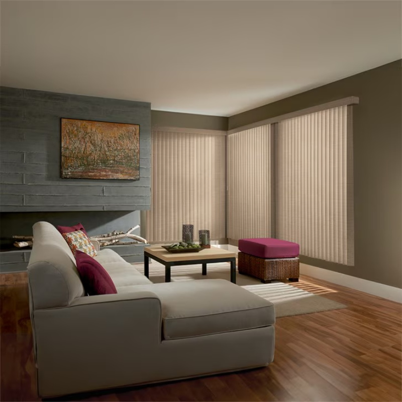 Manufacturer High Quality Large PVC Vertical Blinds French Window Blinds