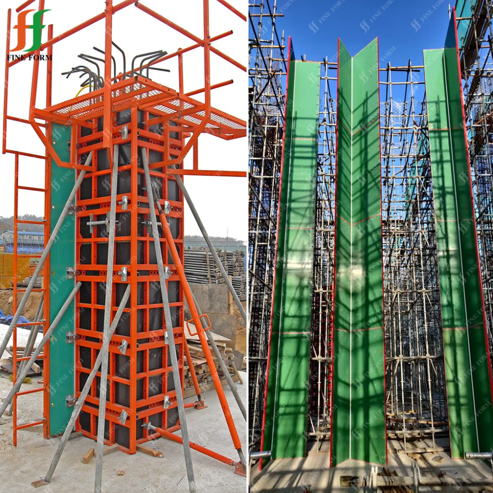 OEM Factory Suppliers Provide Durable Steel Shuttering Concrete Formwork for Column Construction
