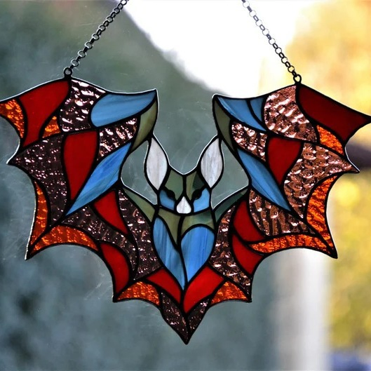 Acrylic Glass Art Wall Decor Halloween Bats Bl28422