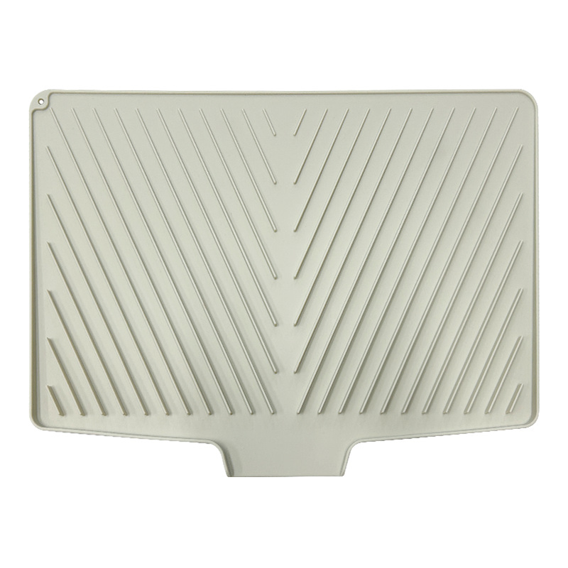 Силиконовый коврик для сушки посуды у раковины