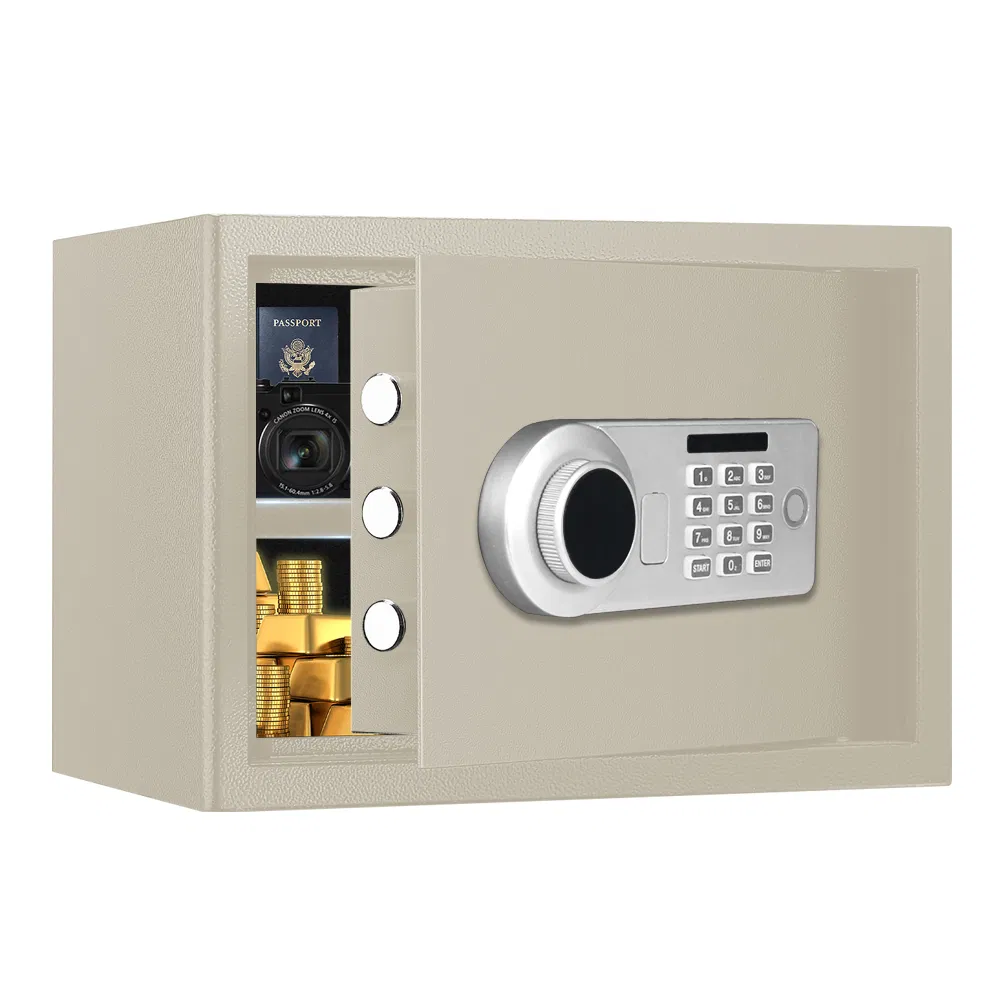 Al002-25 Digital Safe Box Mini Steel Safes Money Bank Small Household Password Key Safety Security Box