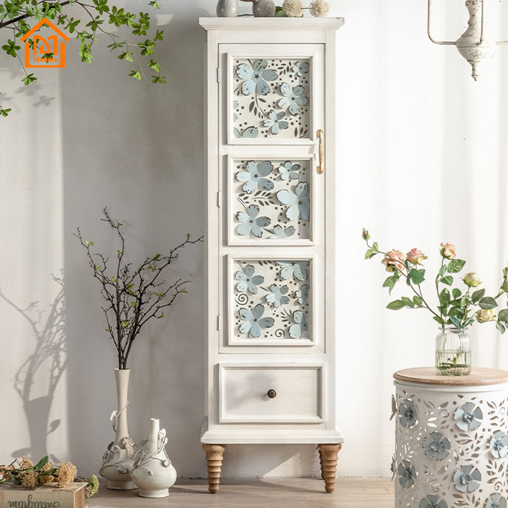 Шкаф массив дерева белый скандинавский стиль винтаж