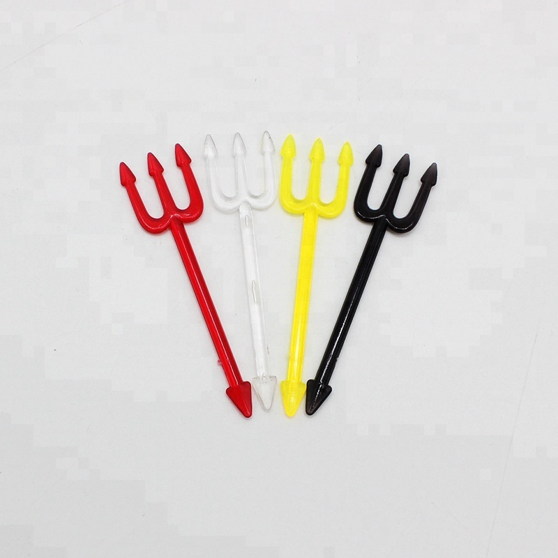 Sustainable Halloween Devil Forks for Serving Snacks and Fruits