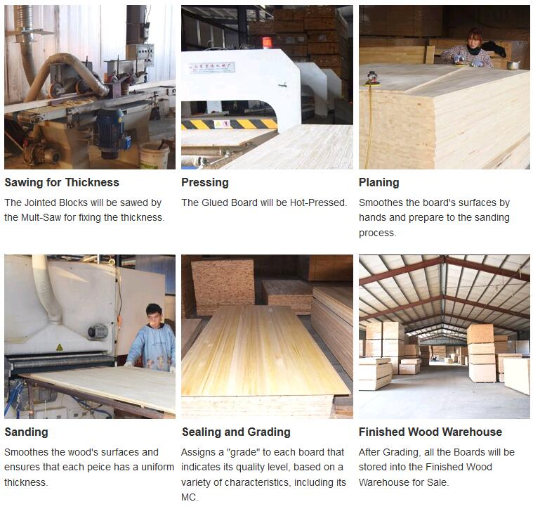 Radiata Pine Wood Finger Joint Panel Laminated Wood Board for Tables and Chairs Top