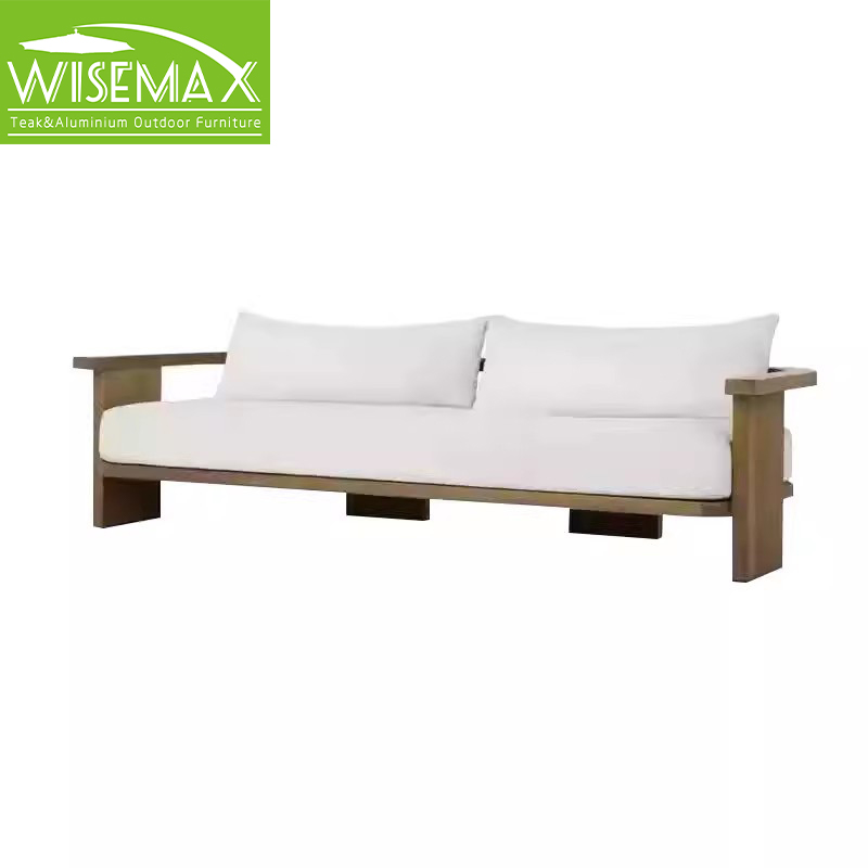 Диван садовый модульный массив тика 3-местный водонепроницаемый