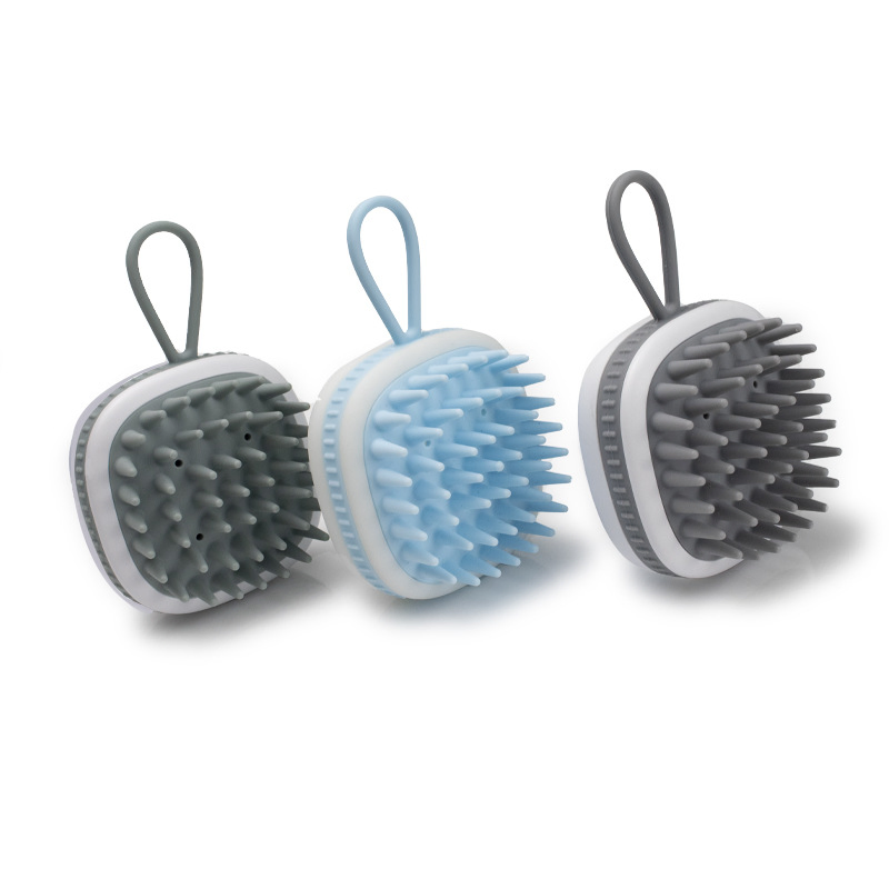 Scalp Massager Shampoo Brush Wet and Dry Hair Scalp Silicone Brush