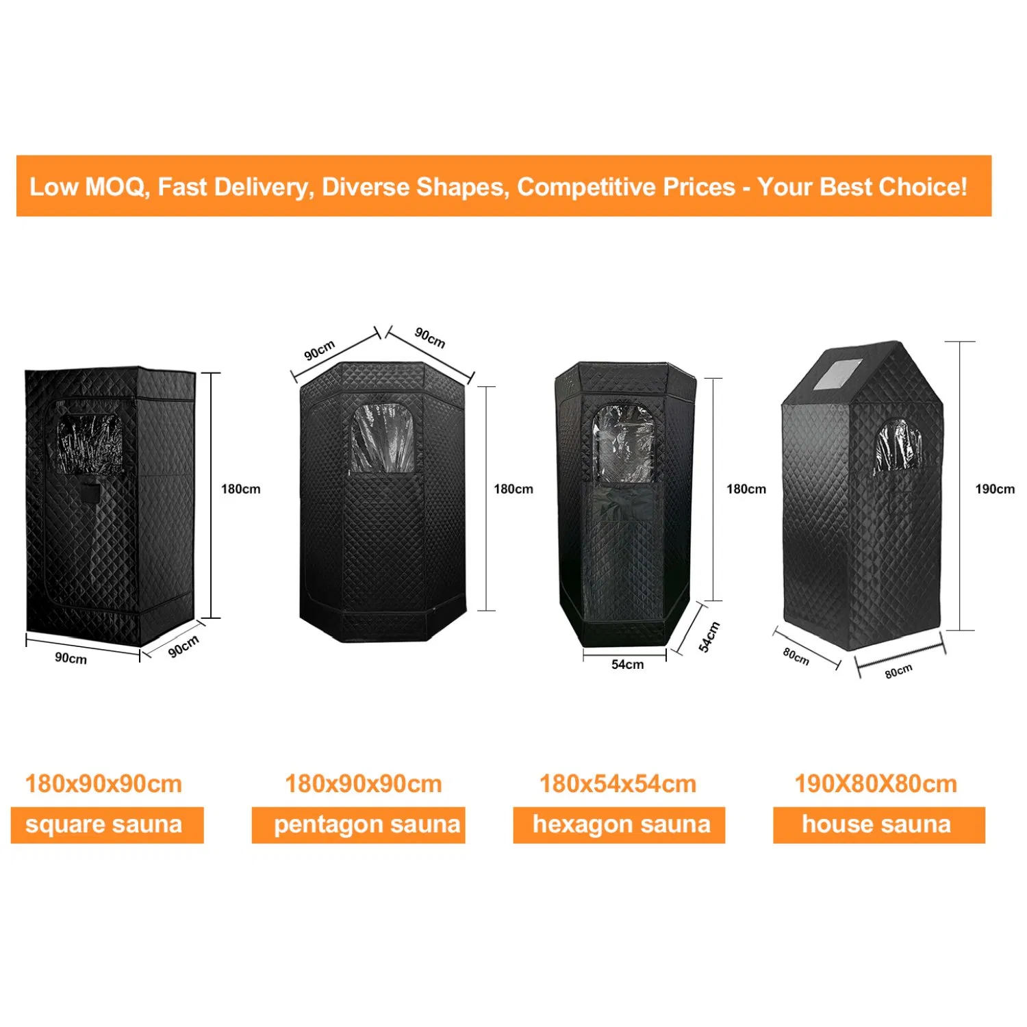 China Supply Low Price Portable Outdoor Small Home Fabric Sauna Shower Room with Steam Generator