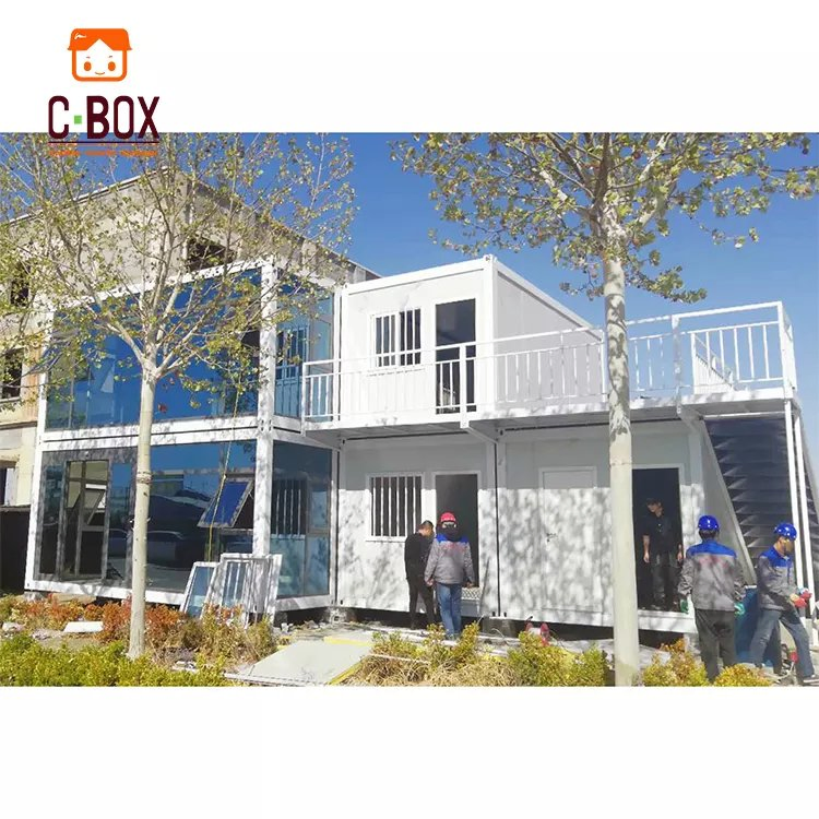 Cbox 40FT 20FT Easy Assembly Design Container Office Steel Structures Prefabricated Movable Container Office Building