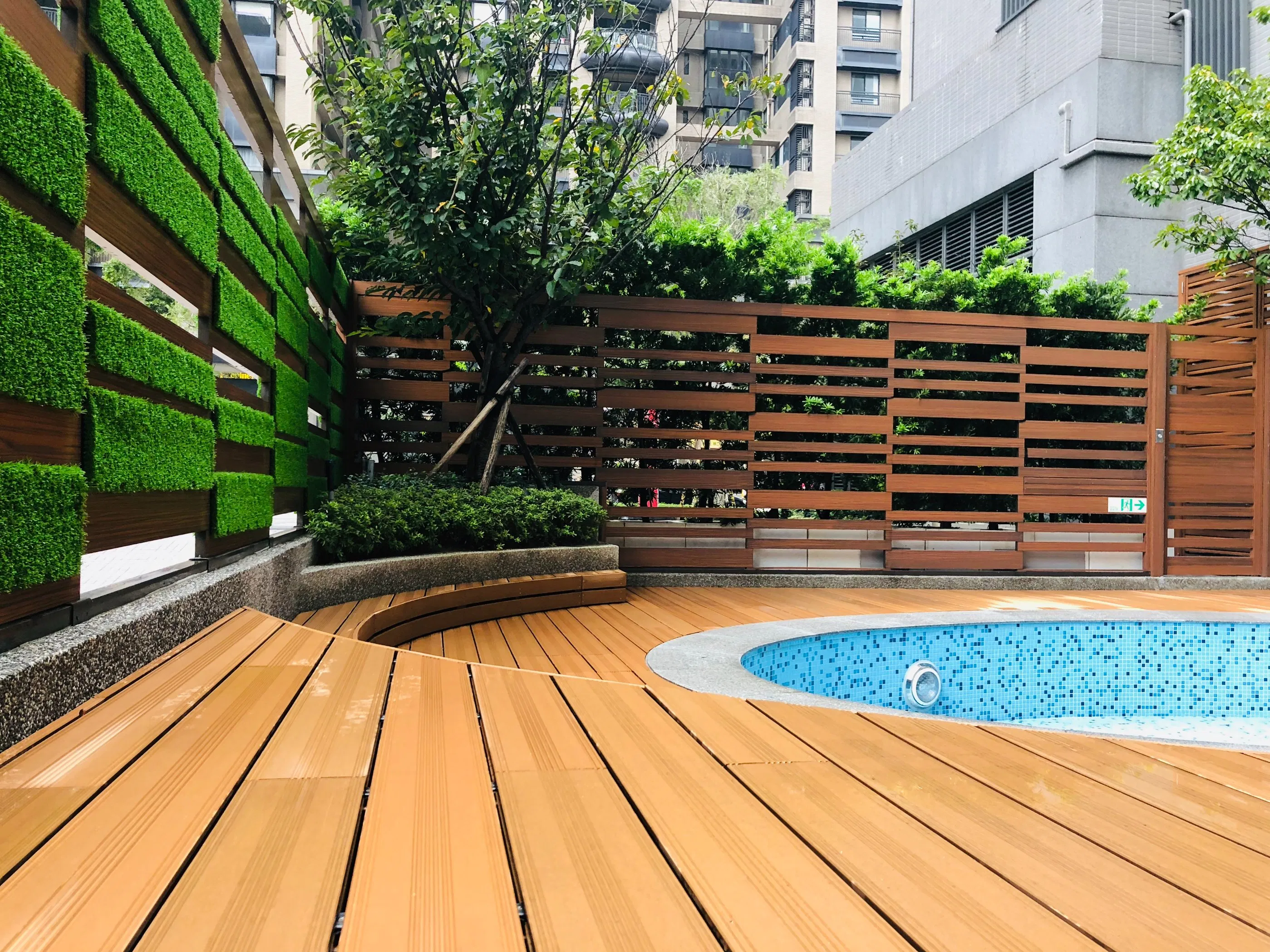 Ocox WPC Decking Plastic Wood Decking Waterproof Composite Decking Outdoor Flooring for Swimming Pool