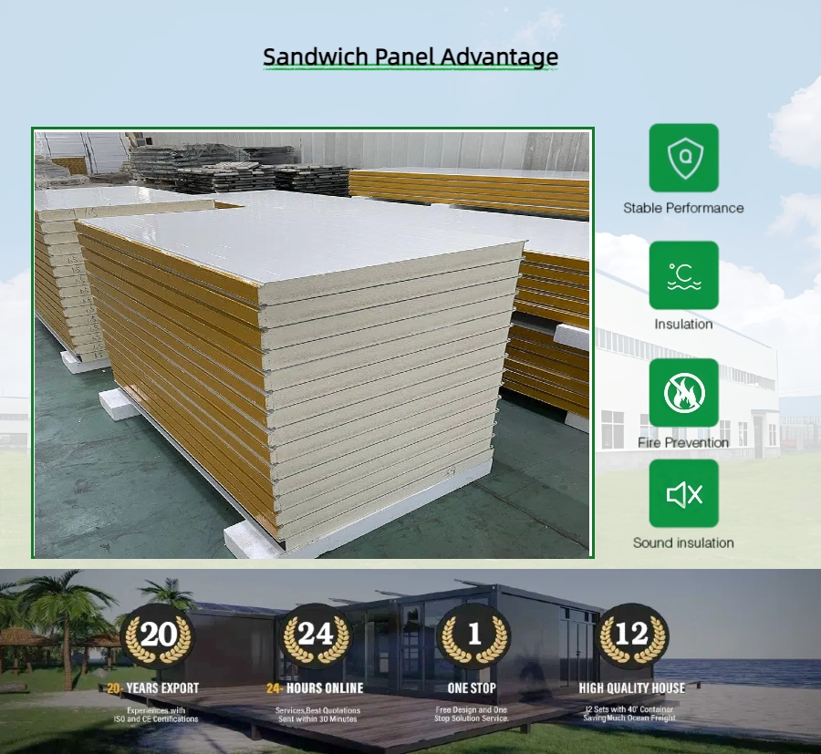 PU Coated Hot Sale Sandwich Panel for Bakery Display Shelves