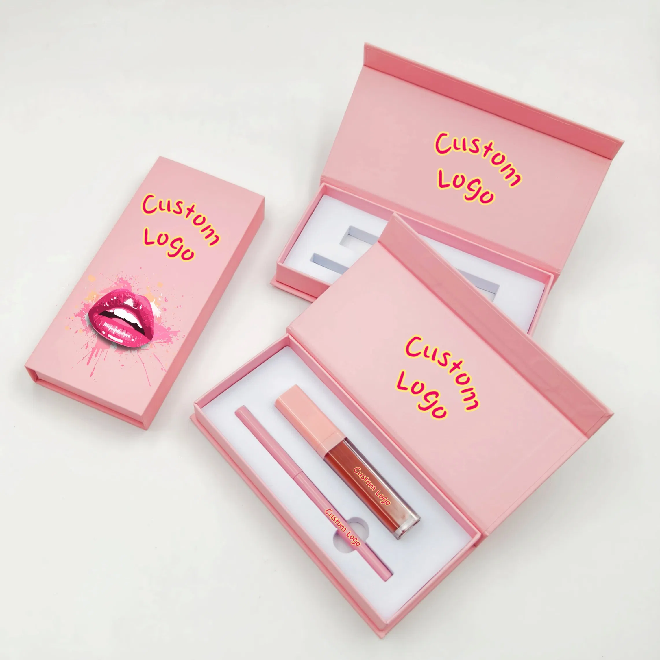 Makeup 2 In1 Lip Lipstick Lipliner Set High Pigment Private Label Vegn Matte Lip Kit