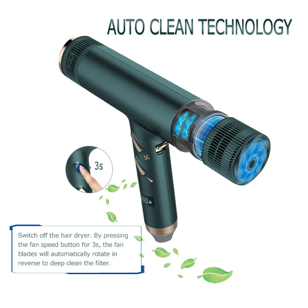 High Speed Brushless in 113000rpm Quick Drying Screen Display Professional Blow Dryer