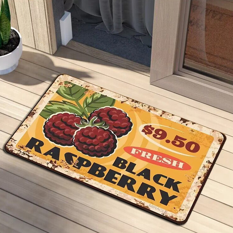 Patio Kitchen Rugs Carpet Recycled Custom Logo Rubber Mat for Garden Landscaping