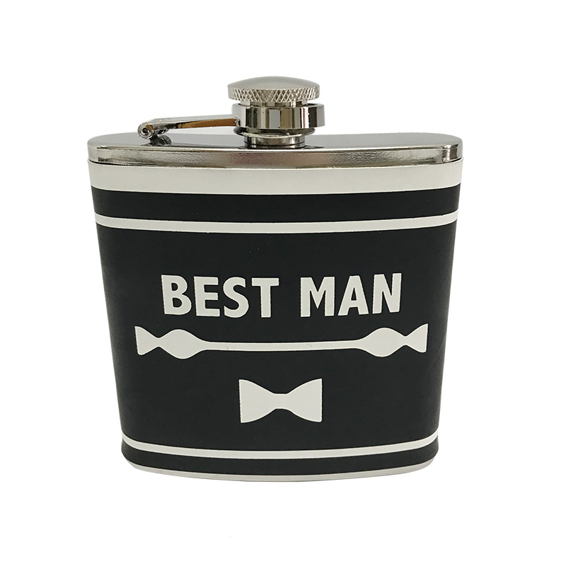 Smirnoff Captain Morgan Baileys Tanqueray Beefeater Chivas Havana Glenlivet Customized Logo Stainless Steel 304 PU Leather Wrapped Hip Flask for Hibiki