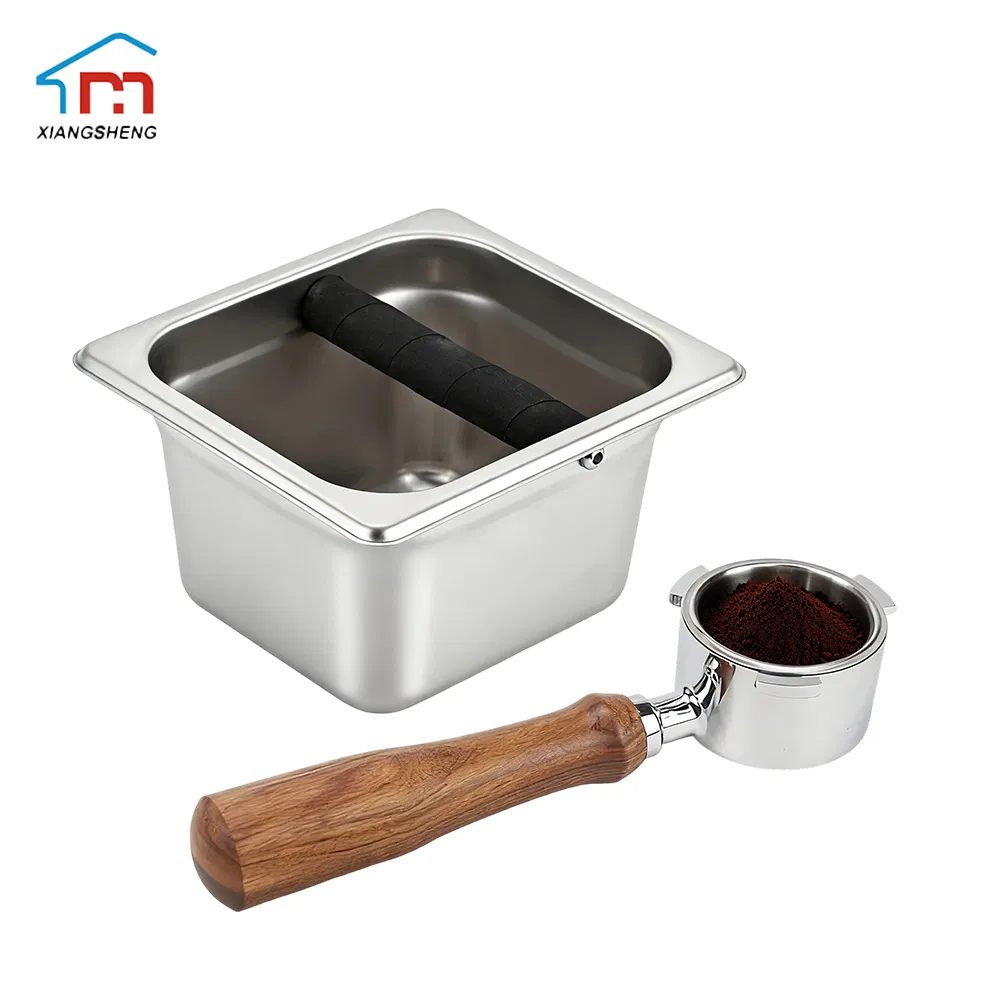 Xiangsheng Stainless Steel Coffee Knock Box for Coffee Powder Grounds