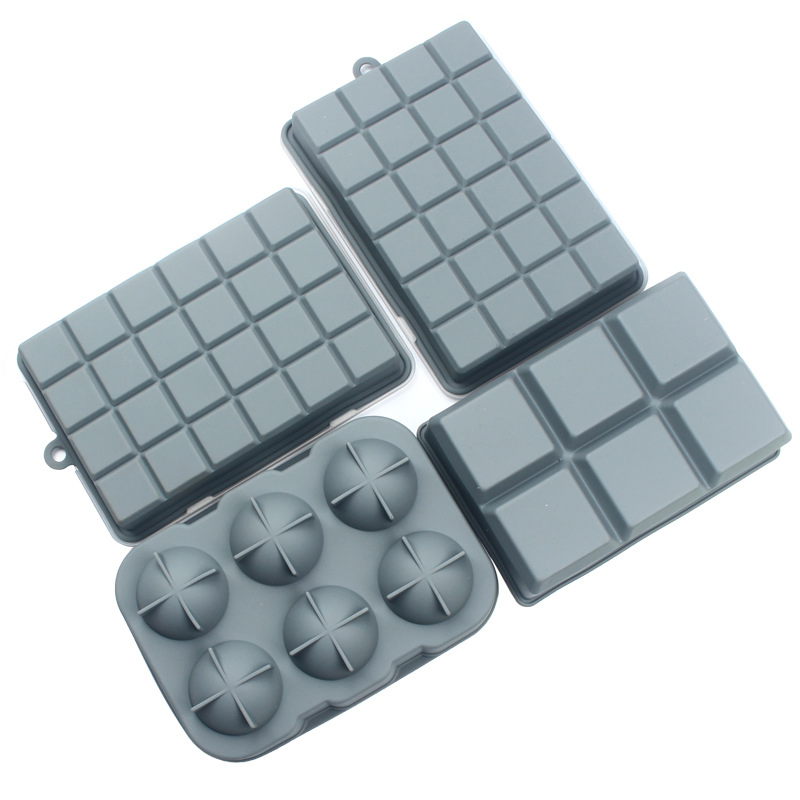 Silicone Ice Cube 5-Piece Whiskey Ice Hockey Ice Cube Household Ice Cube Making Kit