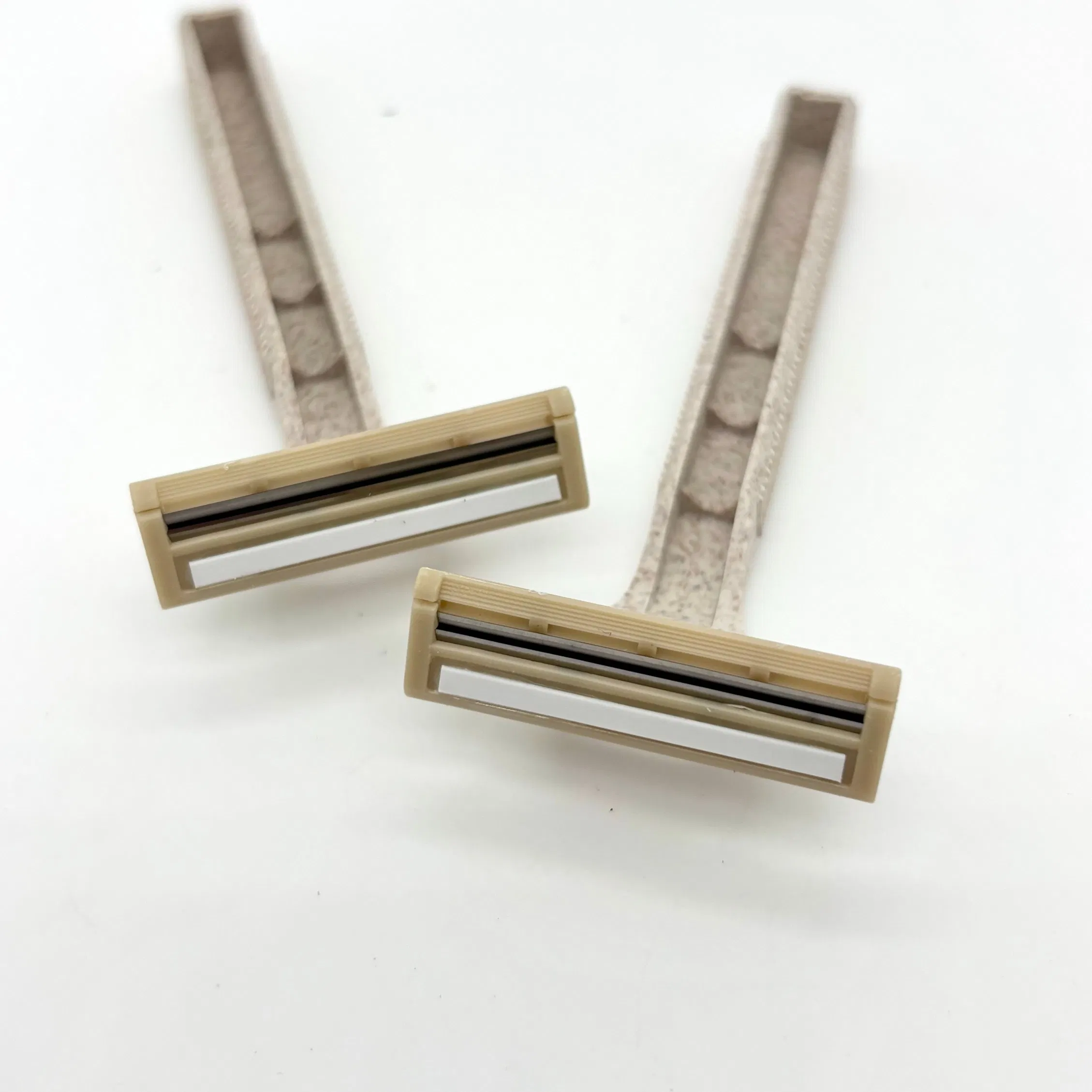 Eco-Friendly Wheat Straw Luxury Disposable Razor for Hotels and Spas 06