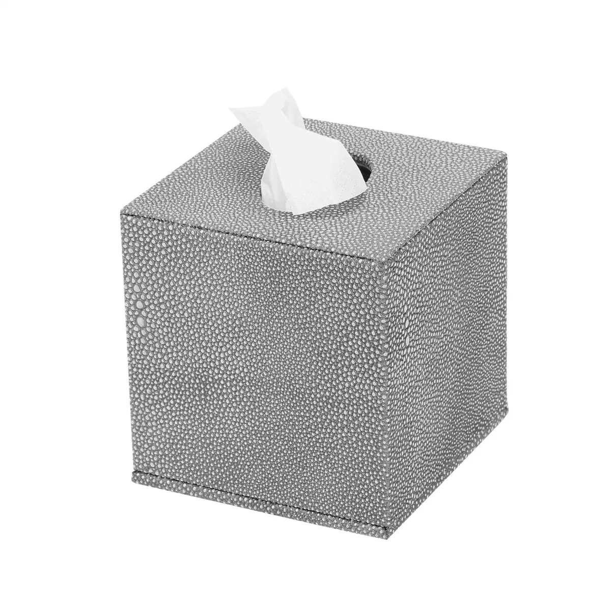 Factory Price Wholesale Custom Logo Crocodile Leather Texture Tissue Boxes
