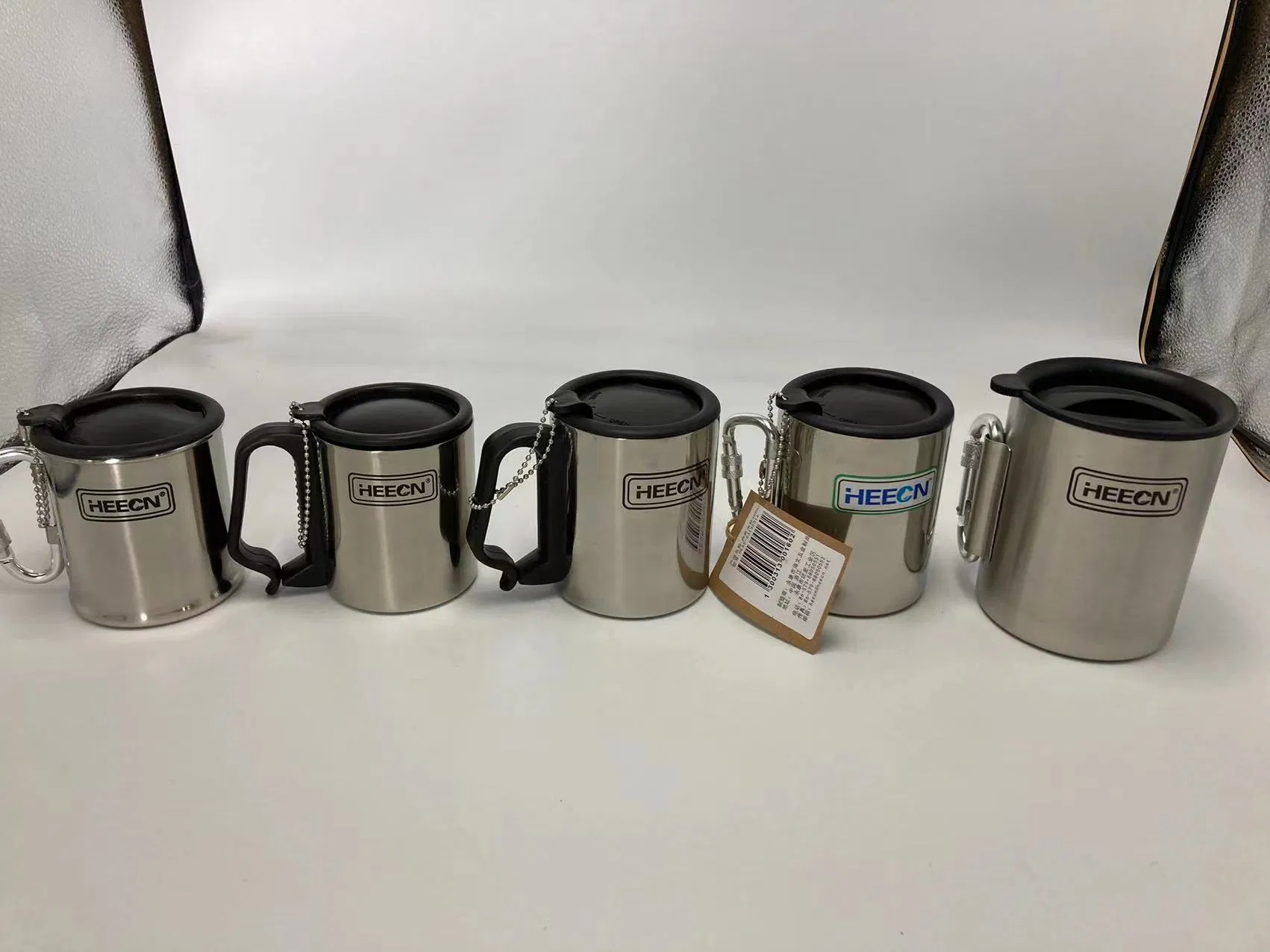 Термокружка из нержавеющей стали 12 oz с карабином