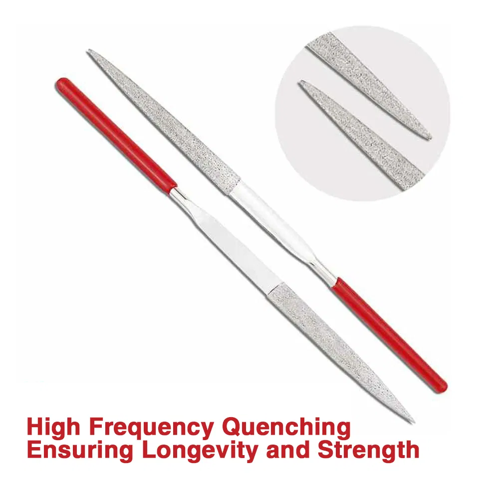 Ruizuan 10PCS Diamond Electroplated Abrasive Needle File High Quality Diamond Needle File Set