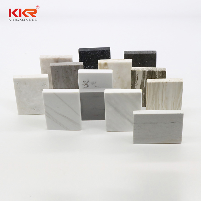 Factory Price Zero Silica Modified Acrylic 6-30mm Worktops Tabletop Solid Surface Sheet Marble Texture Artificial Engineered Stone Panel