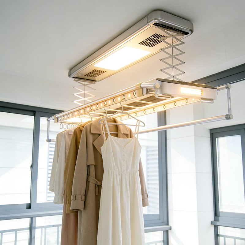 Smart Clothes Drying Rack Fully Automatic Elevating and Extending Smart Drying Rack