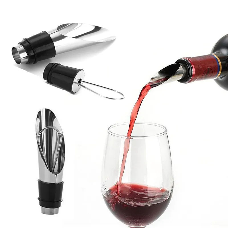 Red Wine Air Aerator Bottle Stopper Decanter Pourer Aerating Wine Aerator Pour Spout Bottle Stoppers