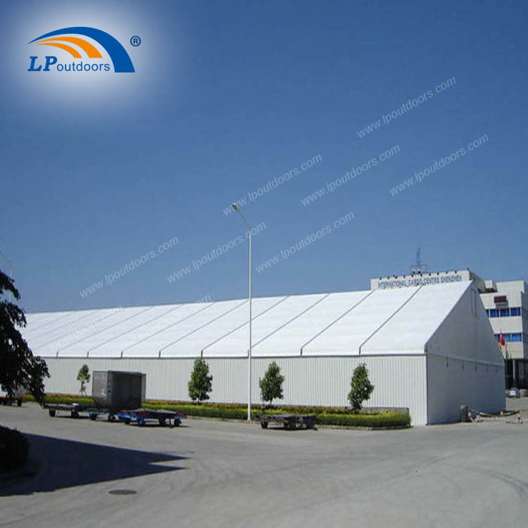 Weatherproof Clear-Span Aluminum Frame Storage Building Large-Scale Industrial Warehouse Tent
