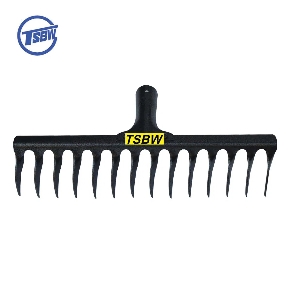 Garden Farming Digging 14 Teeth Carbon Steel Twist Tooth Rake