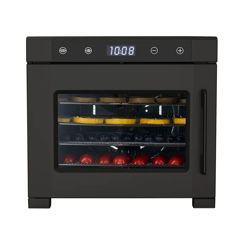 Professional Home Countertop Digital Stainless Steel 6 Trays Food Fruit Veggie Dehydrating Dryer Machine Dehydrates