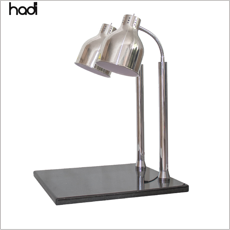 Luxury Modern Table Lamp Stainless Steel Infrared Heating Electric with Woofor Food Warming for Hotels Catering