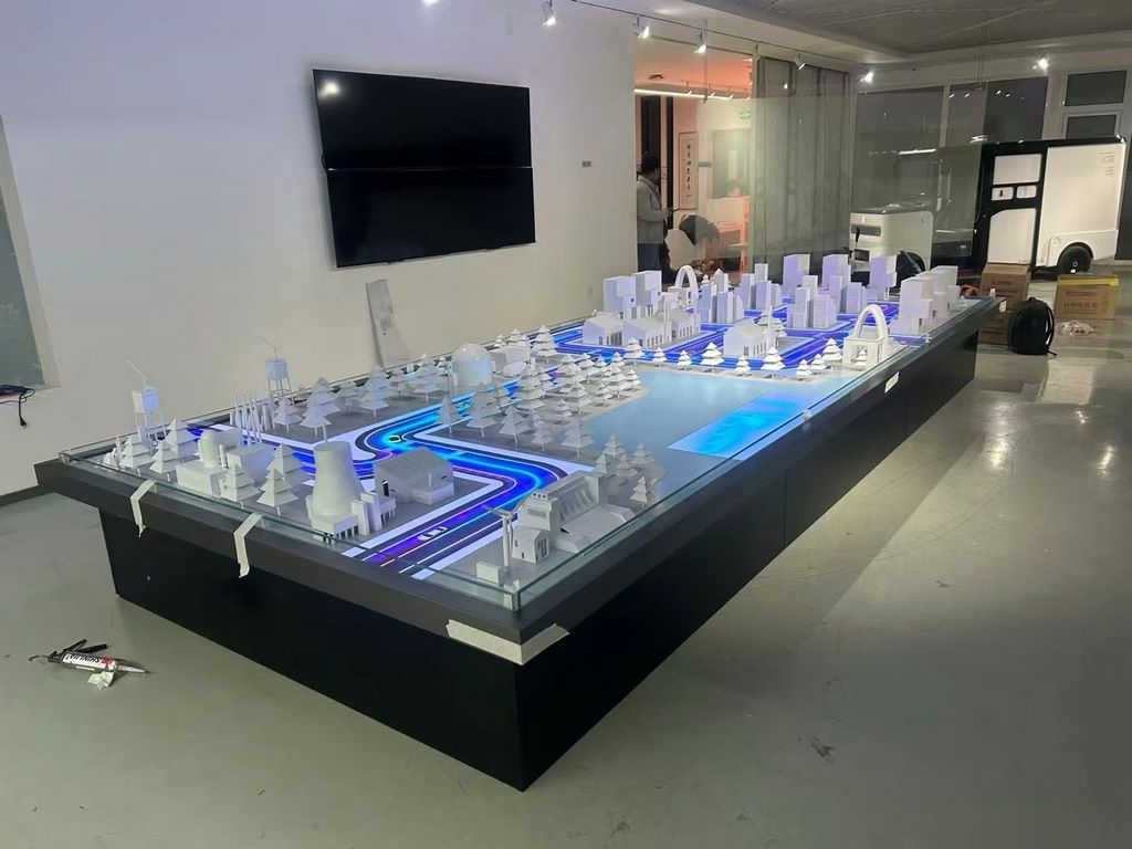 Future Community Construction Building Model Making Sand Table Model with Lighting Effect