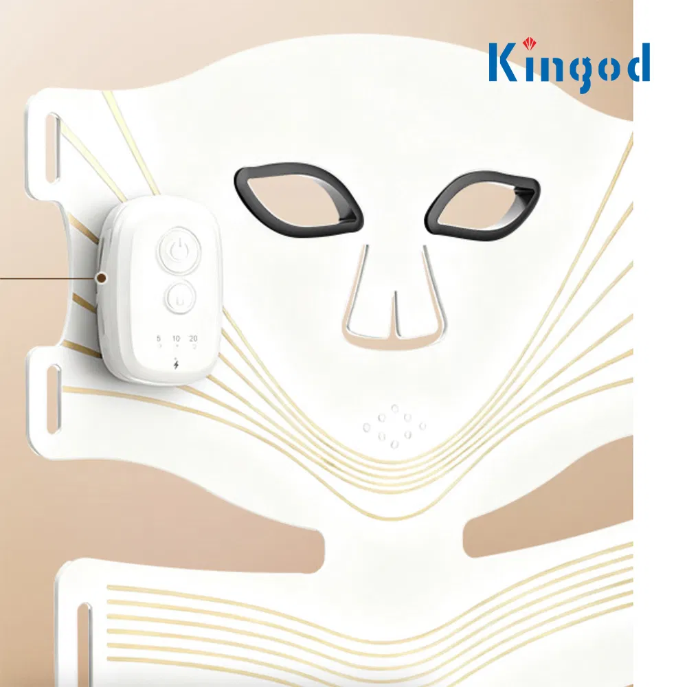 LED Light Therapy Facial Mask Red Light Skin Rejuvenation Beauty Mask Device for Home Use