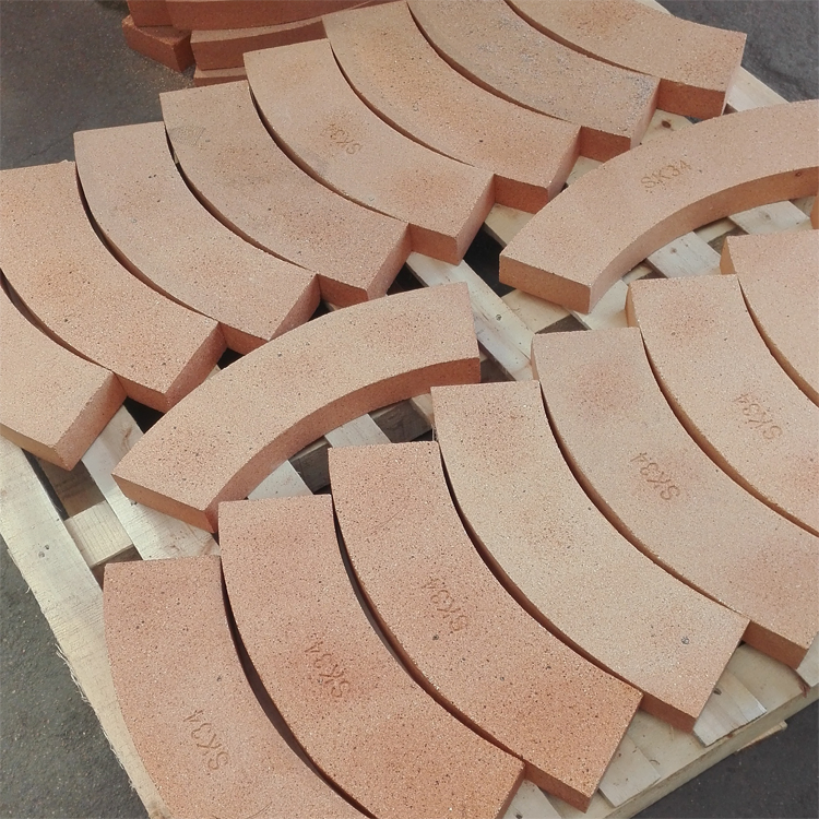Chamotte Curved Refractory Arch Fireclay Brick for Blast Furnace Hot Face Lining