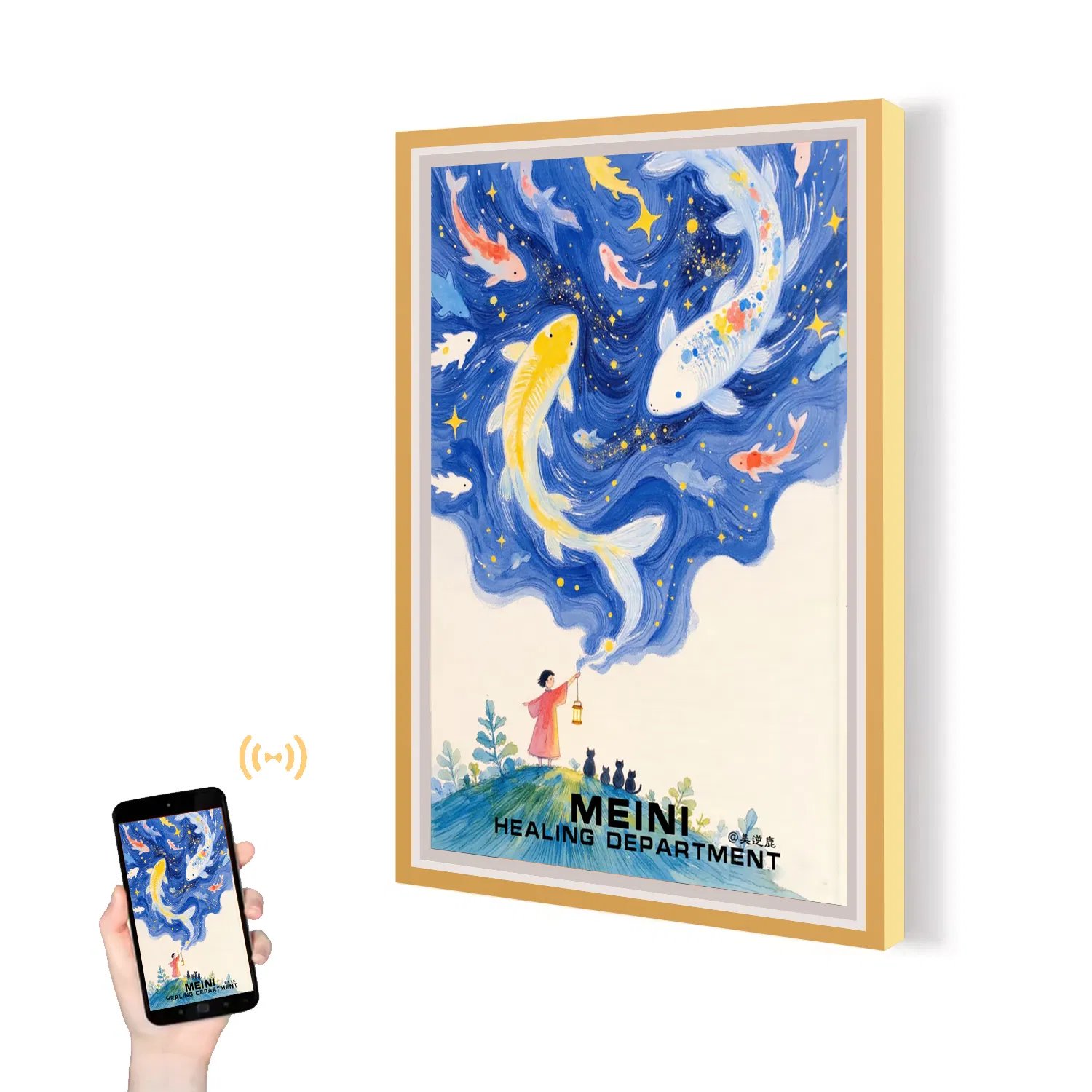 IPS LCD Digital Frame with 500 Nits for Art Exhibitions