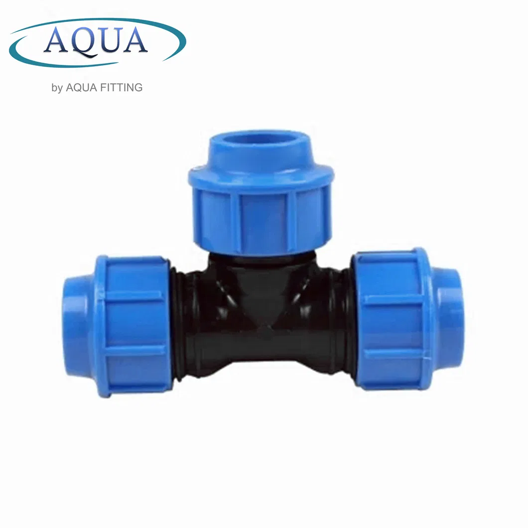 PP Pipe Connection PP Equal Tee Compression Fittings Hot Selling