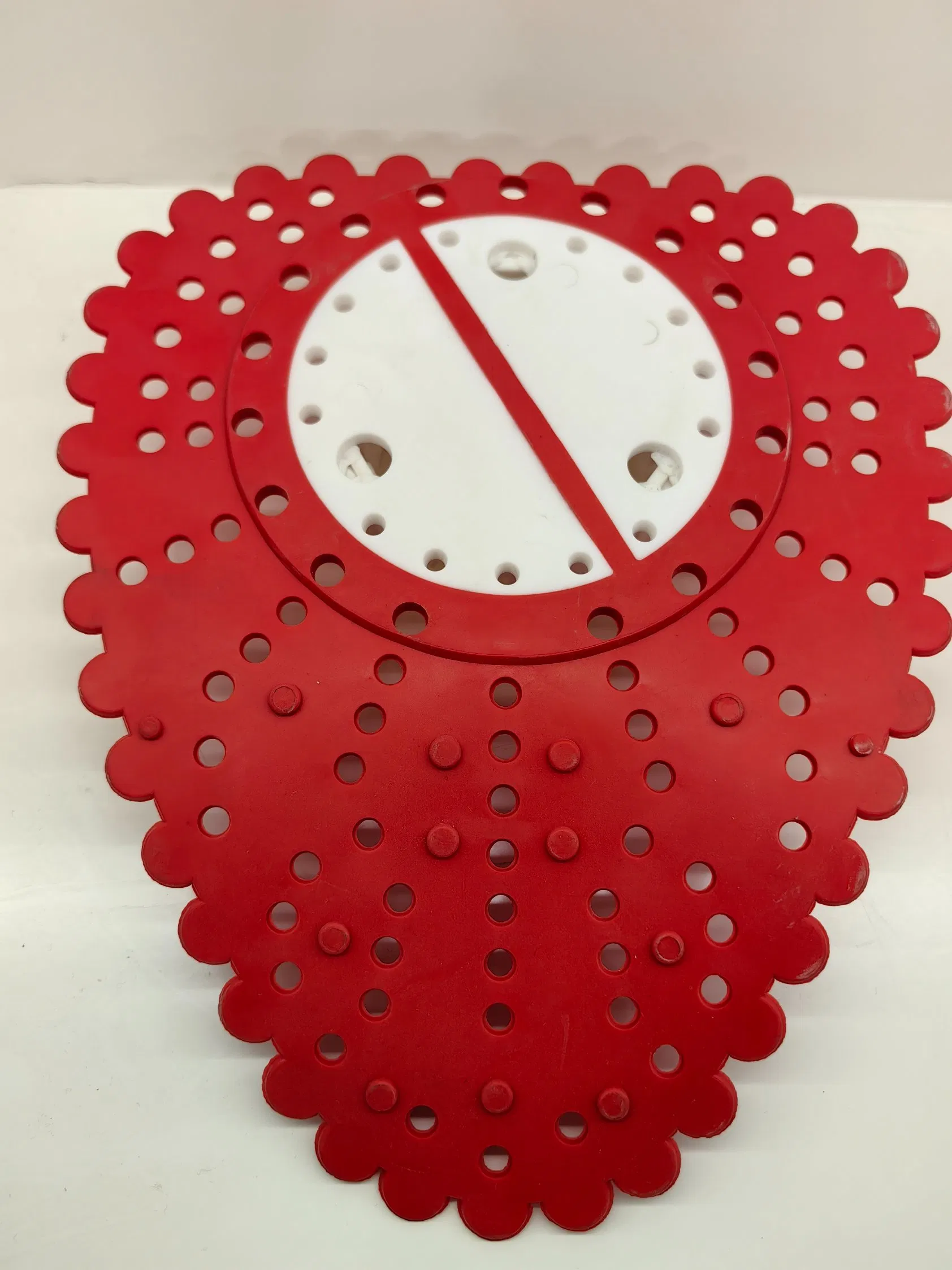 Customised Red Plastic Urinal Net--Anti-Clog Filter Core Function