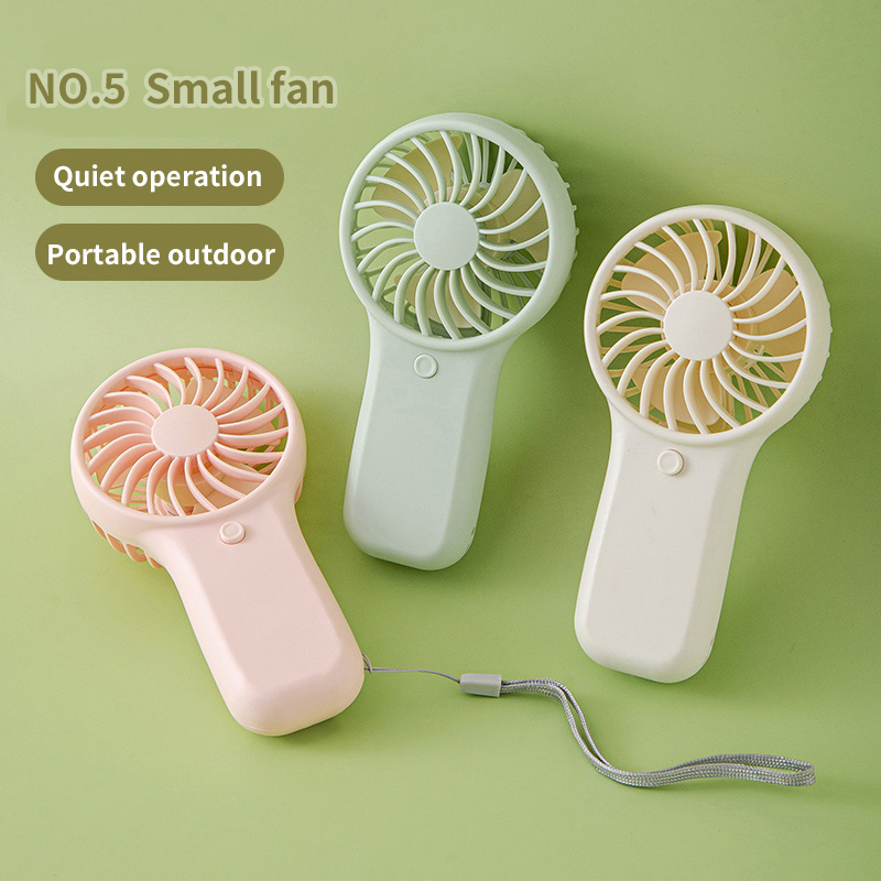 Newly Mini Handheld Small Fan USB Charging Portable Low-Noise Children Outdoor Mini Fan