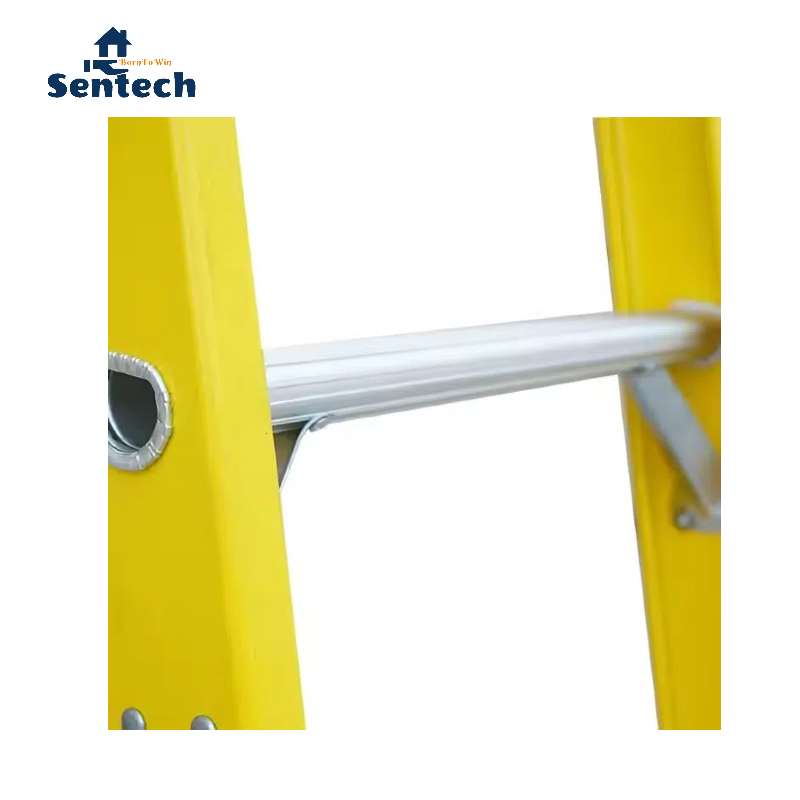 One-Way Industrial Fiberglass 8 Steps Fiberglass Straight Ladder